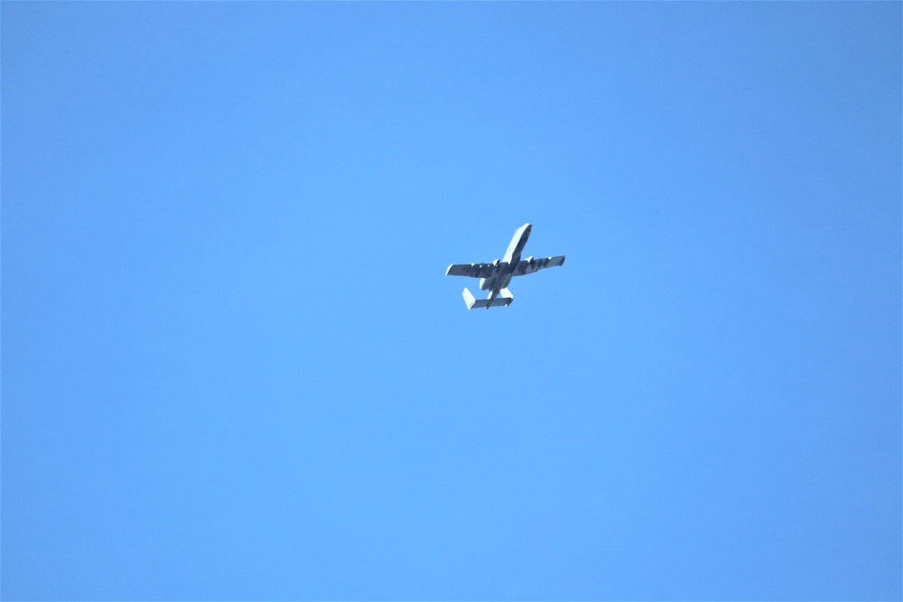 Air Force holds training with A-10 aircraft at Fort McCoy