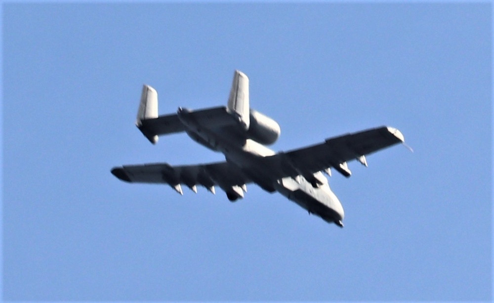 Air Force holds training with A-10 aircraft at Fort McCoy