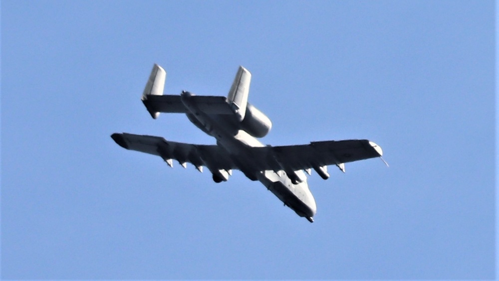 Air Force holds training with A-10 aircraft at Fort McCoy