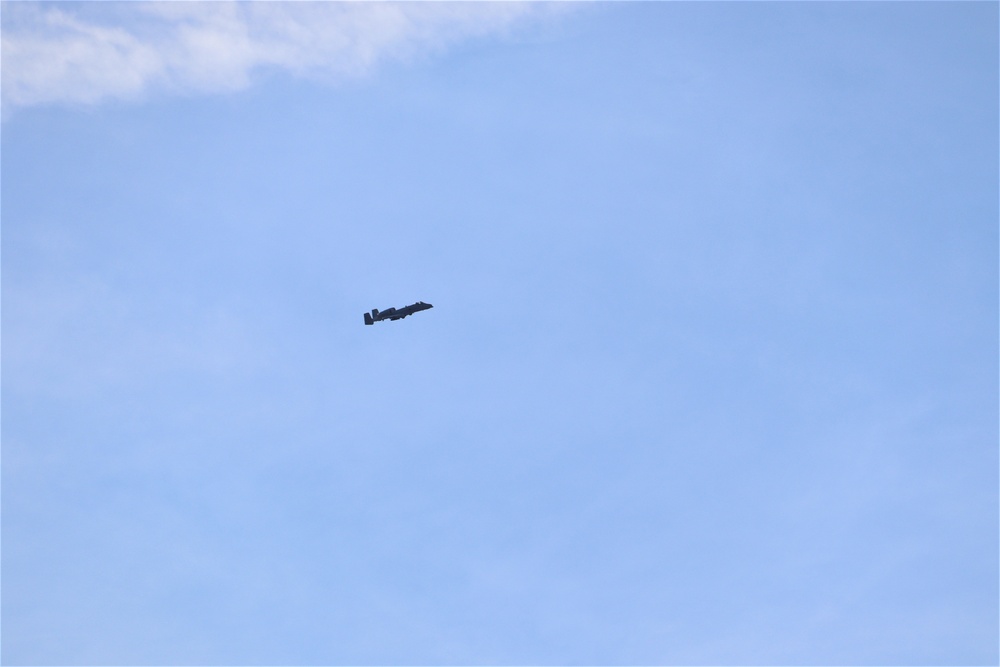 Air Force holds training with A-10 aircraft at Fort McCoy