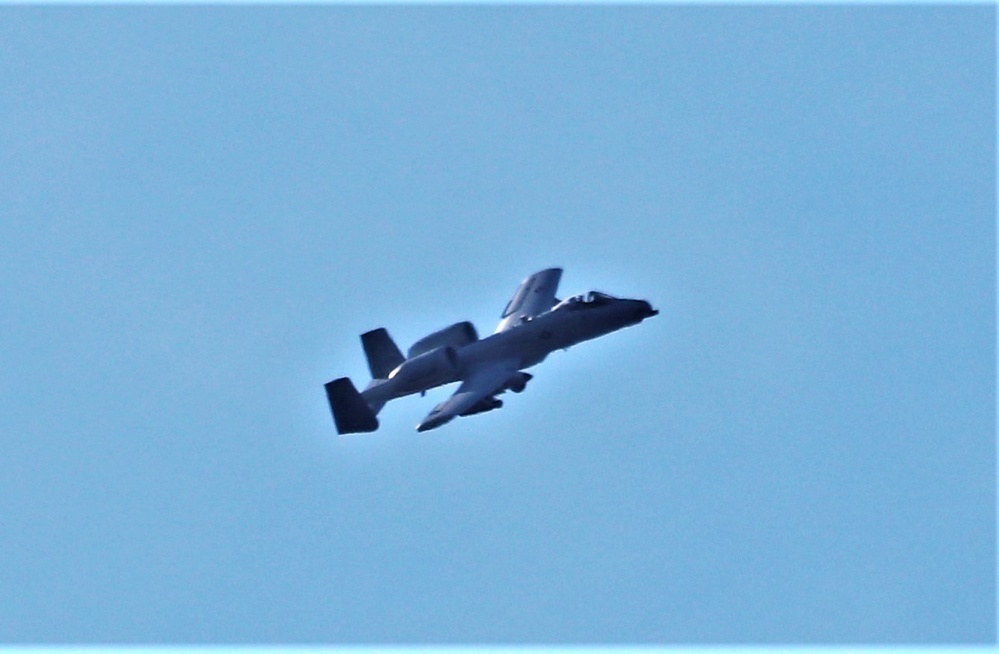 Air Force holds training with A-10 aircraft at Fort McCoy