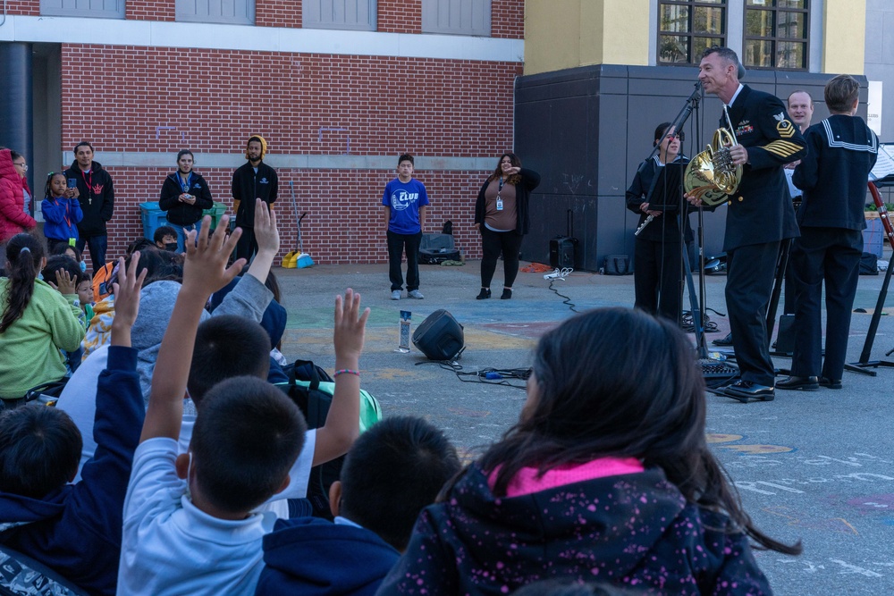 Navy Band Performs for Boys and Girls Club During SFFW