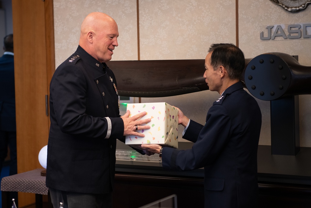 USSF Gen. John W. Raymond visits Japan's Ministry of Defense