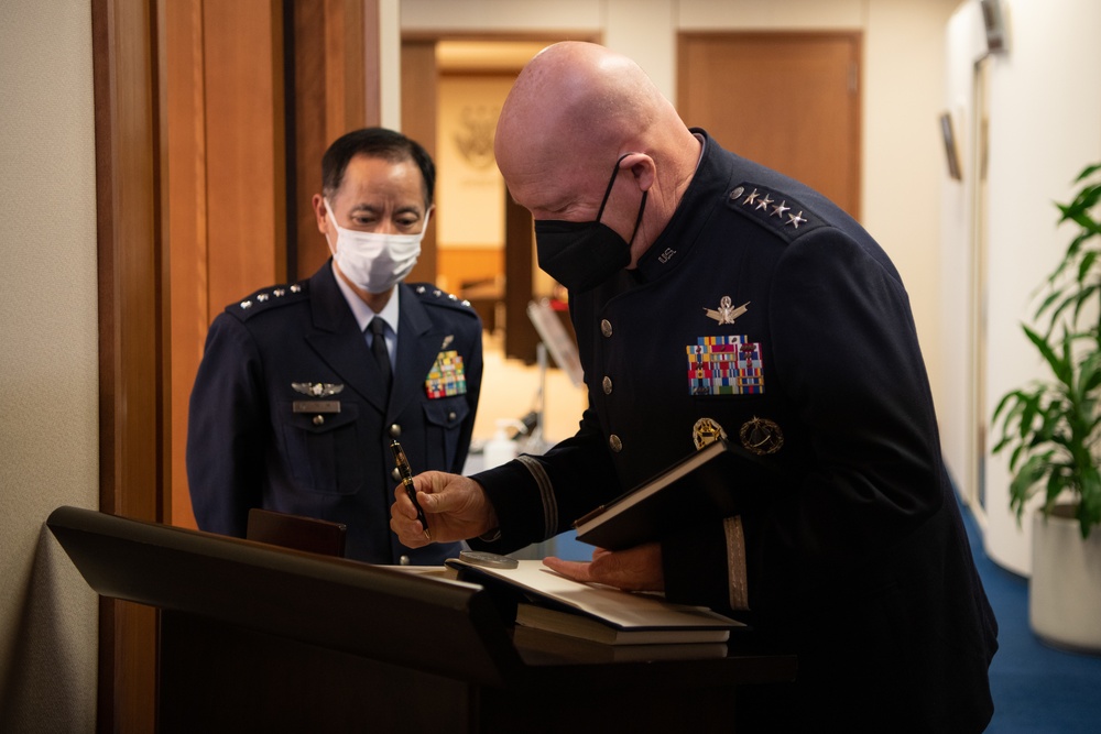 USSF Gen. John W. Raymond visits Japan's Ministry of Defense