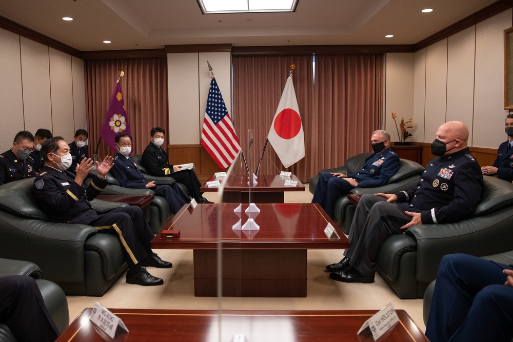 USSF Gen. John W. Raymond visits Japan's Ministry of Defense