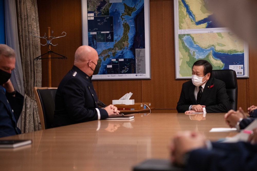 USSF Gen. John W. Raymond visits Japan's Ministry of Defense