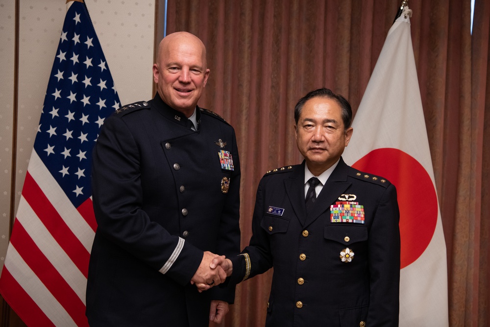 USSF Gen. John W. Raymond visits Japan's Ministry of Defense