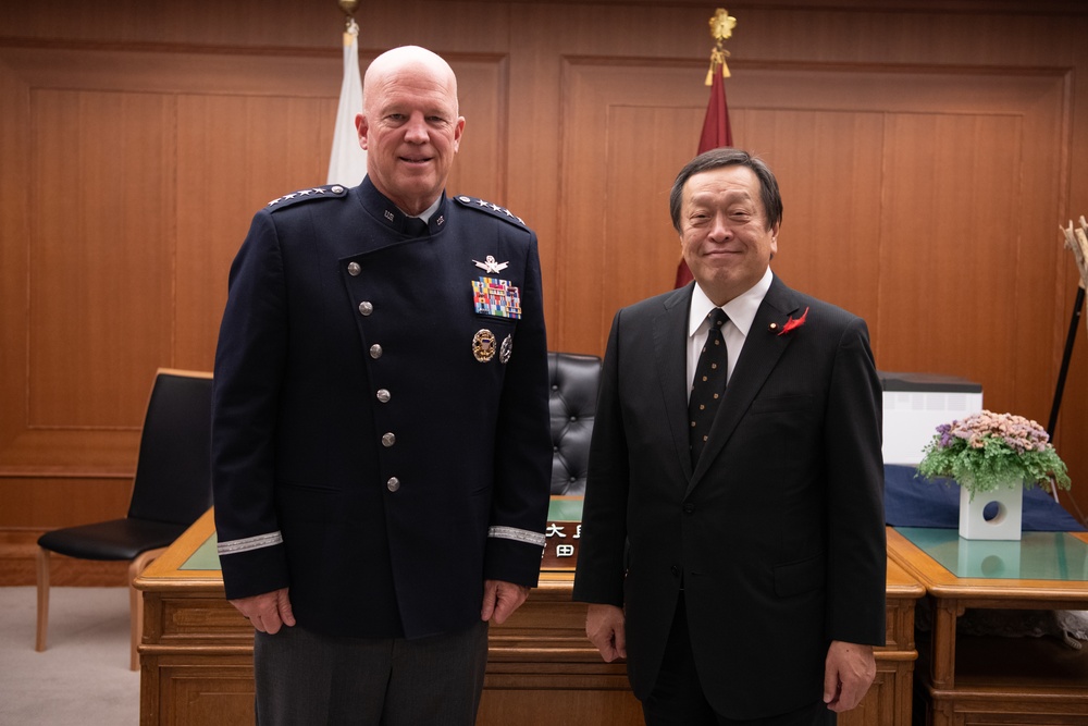 USSF Gen. John W. Raymond visits Japan's Ministry of Defense