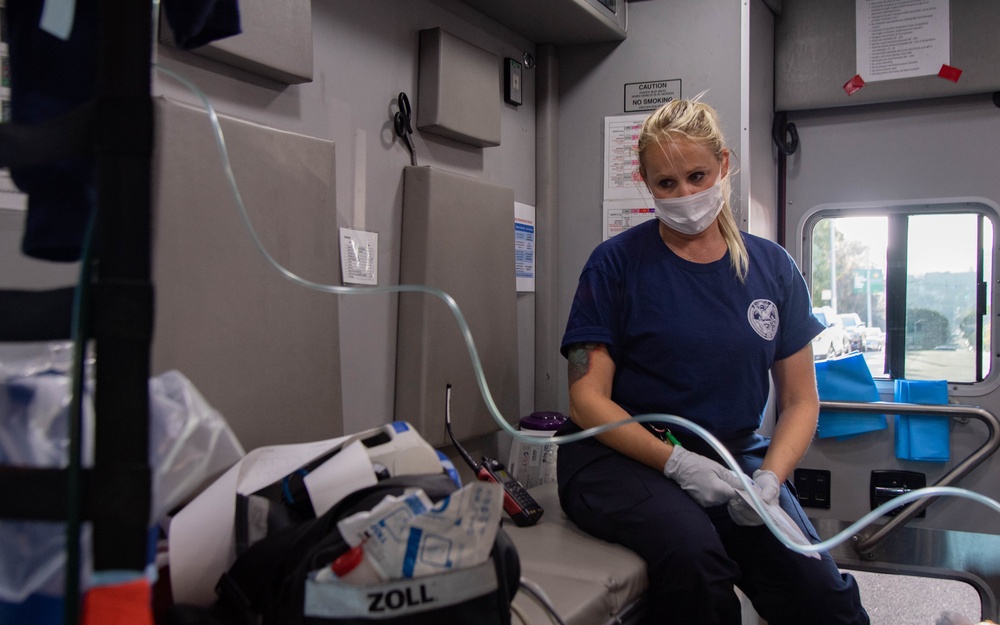 U.S. Navy Sailors and Marines Shadow San Francisco EMS Personnel