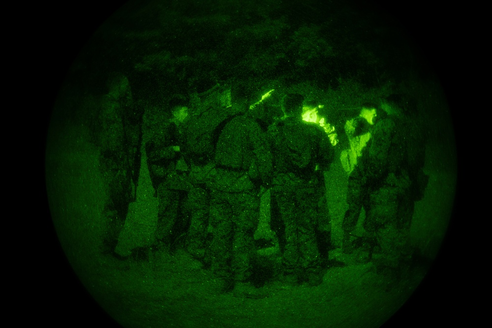 Combat Logistics Battalion 4 Marines conduct night-driving course