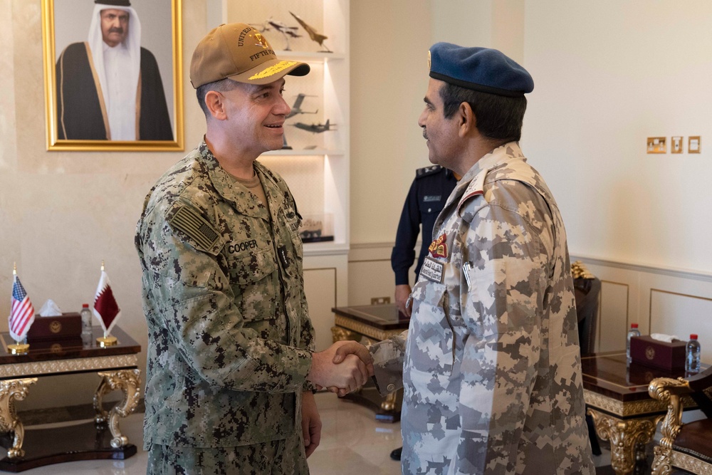 VADM Brad Cooper visits Qatar