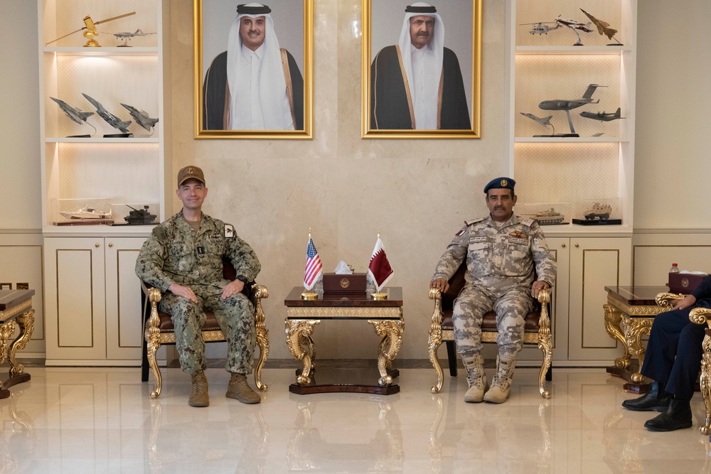 VADM Brad Cooper visits Qatar