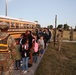 Soldiers Walk Students for the National Walk to School Day at Freedom Park School