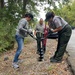 Volunteers clean Stark Knob Boat Ramp during National Public Lands Day