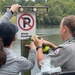 Volunteers clean Stark Knob Boat Ramp during National Public Lands Day