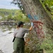 Volunteers clean Stark Knob Boat Ramp during National Public Lands Day