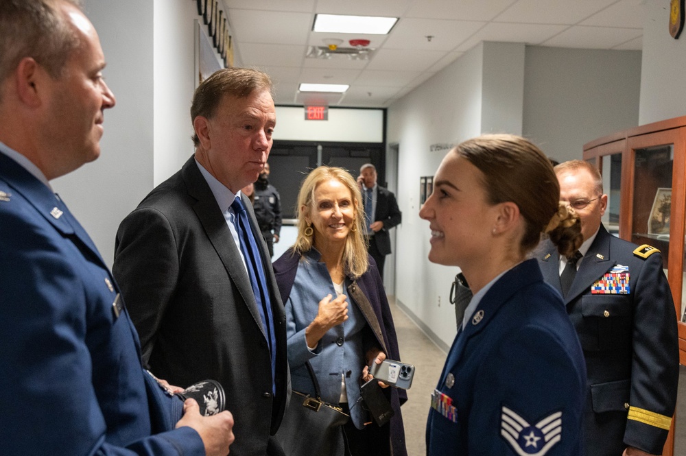 Vice President Harris Lands at Bradley Air National Guard Base