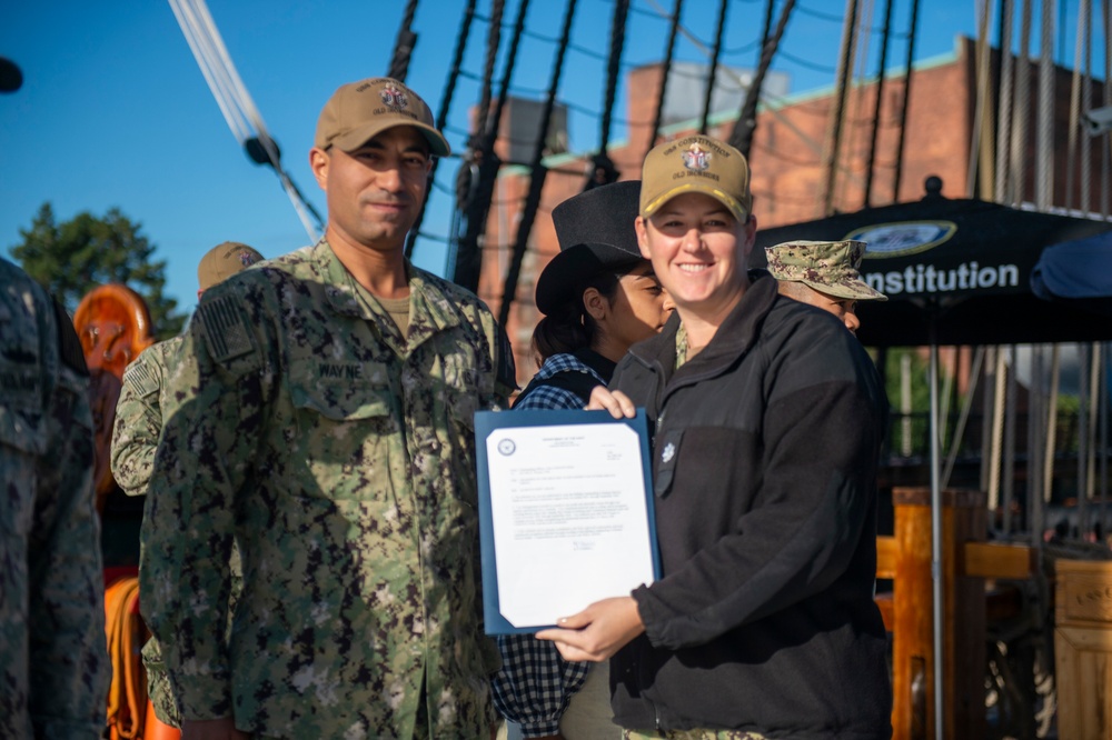 USS Constitution Sailor awarded MOVSM