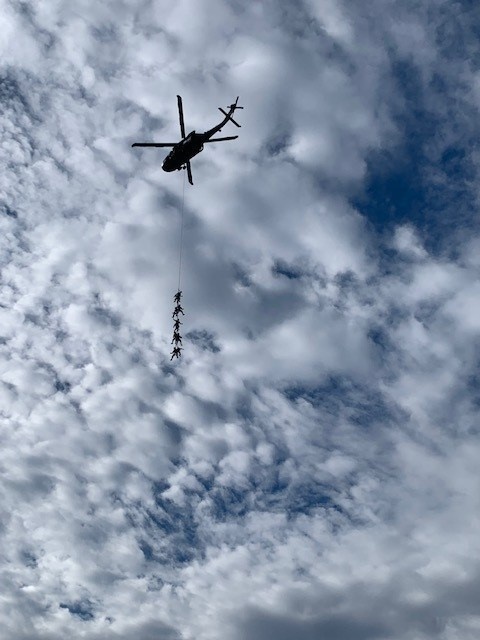 Dragon Masters take flight during Special Patrol Insertion Extraction System training