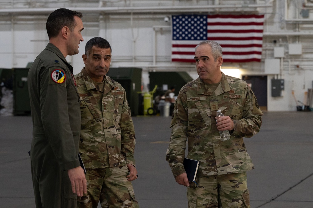 Lt. Gen. David Nahom visits Eielson