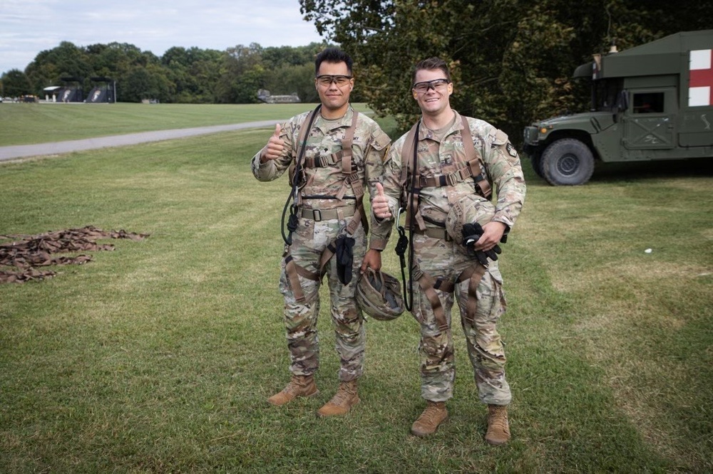 Dragon Masters take flight during Special Patrol Insertion Extraction System training