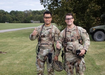 Dragon Masters take flight during Special Patrol Insertion Extraction System training