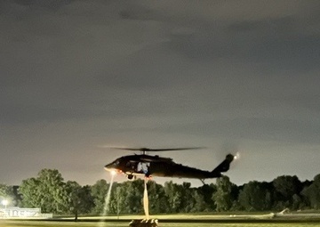 Dragon Masters take flight during Special Patrol Insertion Extraction System training
