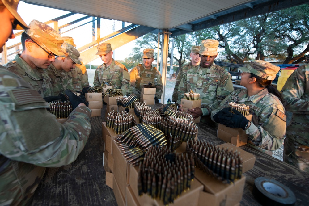Lightweight machine gun training