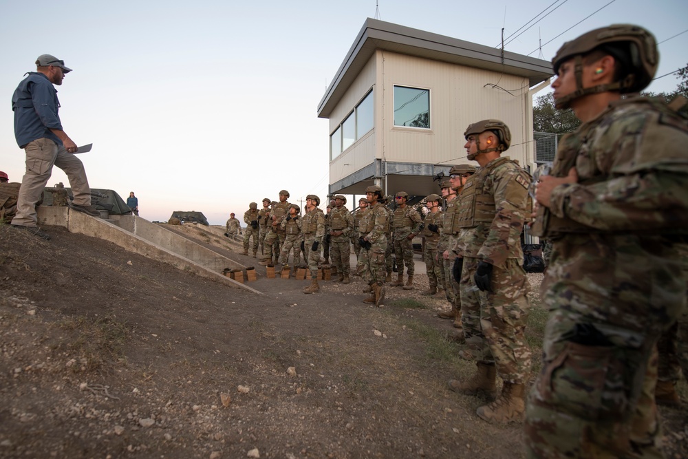 Lightweight machine gun training