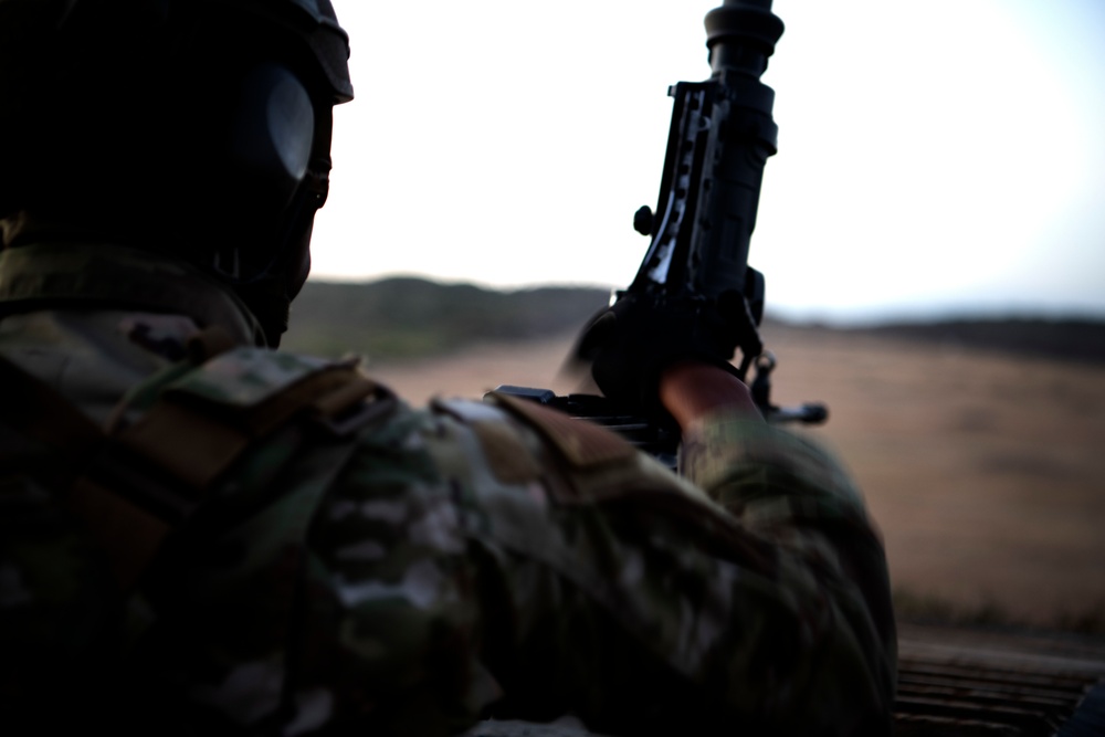 Lightweight machine gun training