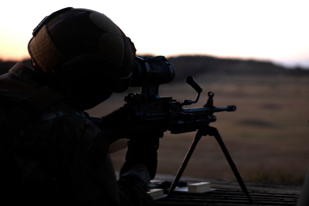 Lightweight machine gun training