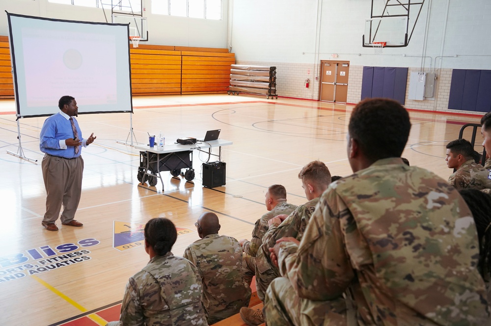 1AD kicks off domestic violence awareness month with training