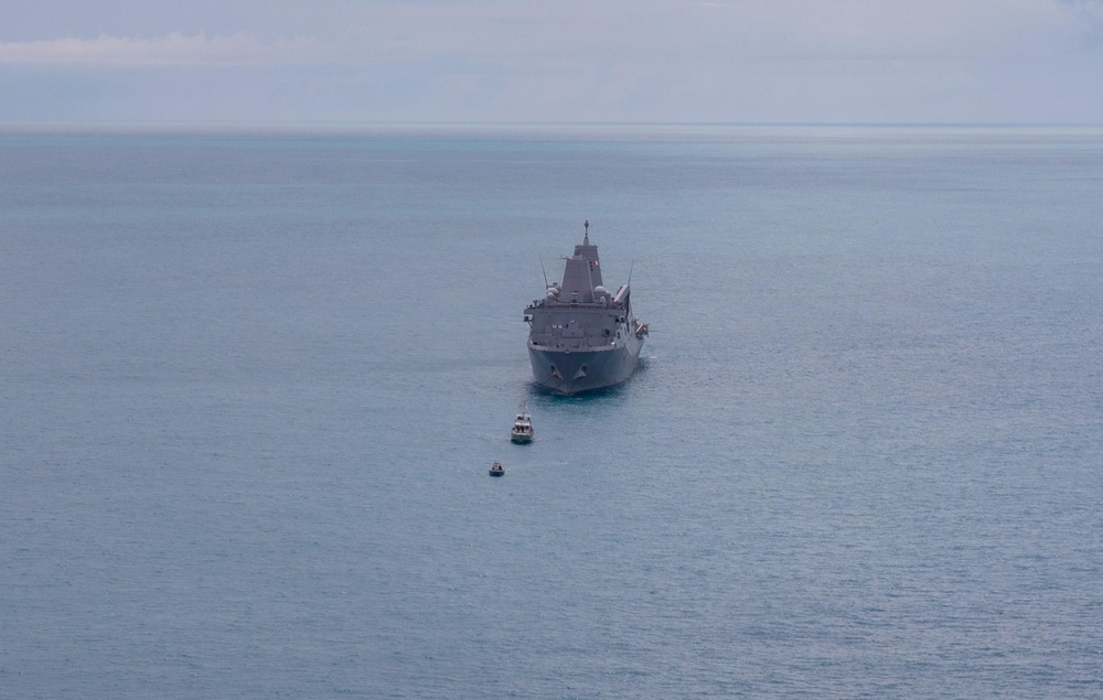 USS Mesa Verde and Surinamese Navy Work Together in the Caribbean Sea