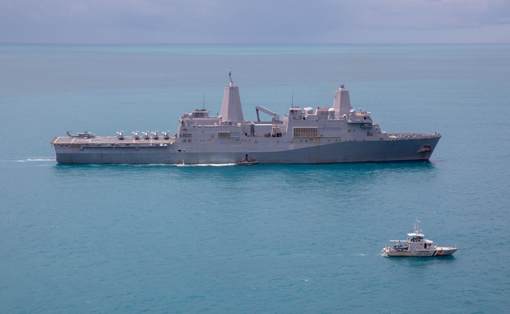 USS Mesa Verde and Surinamese Navy Work Together in the Caribbean Sea