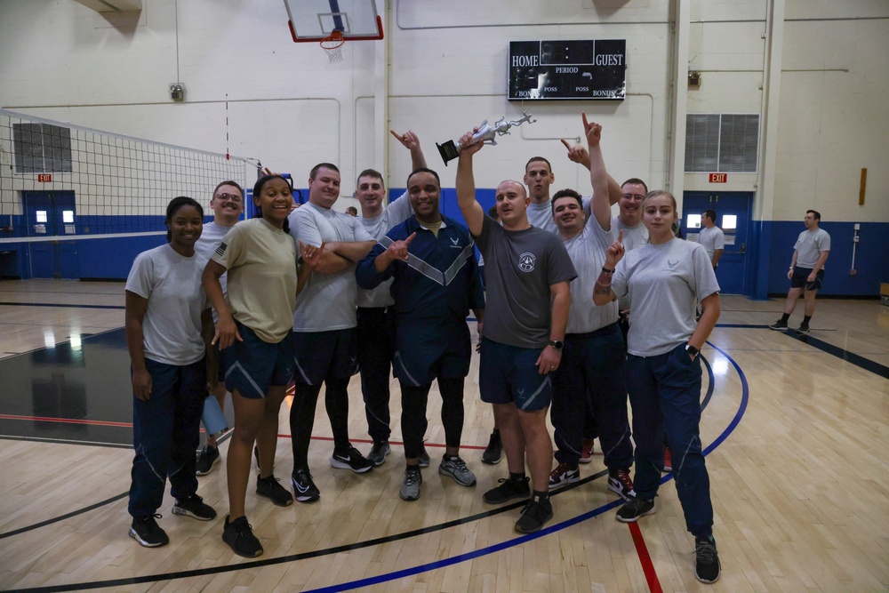 Airman Leadership School Class 22-G Volleyball Match