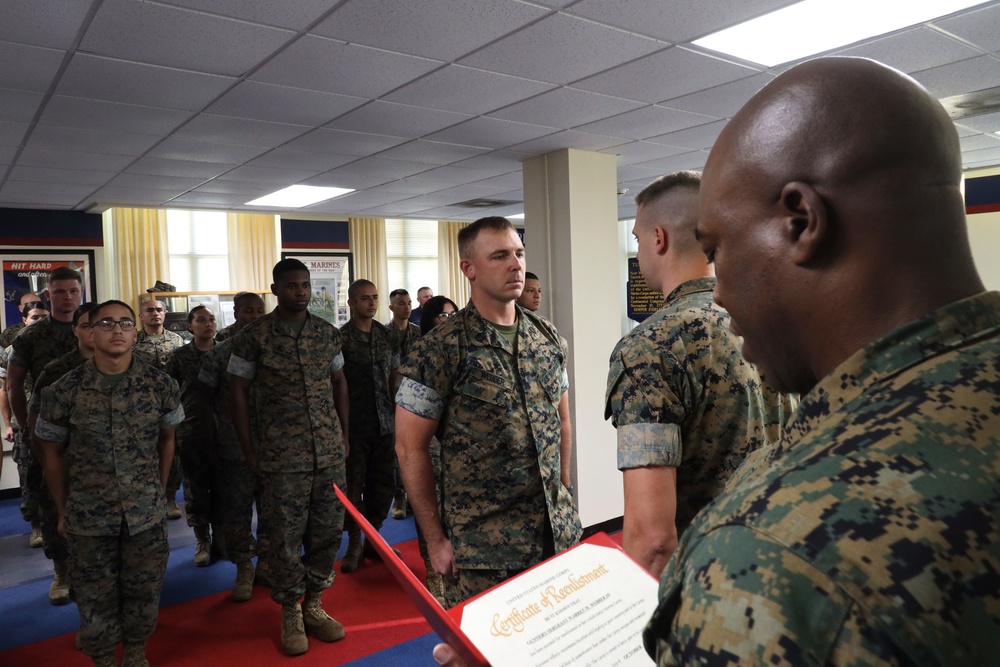 6th Marine Corps District Comptroller Chief Reenlists