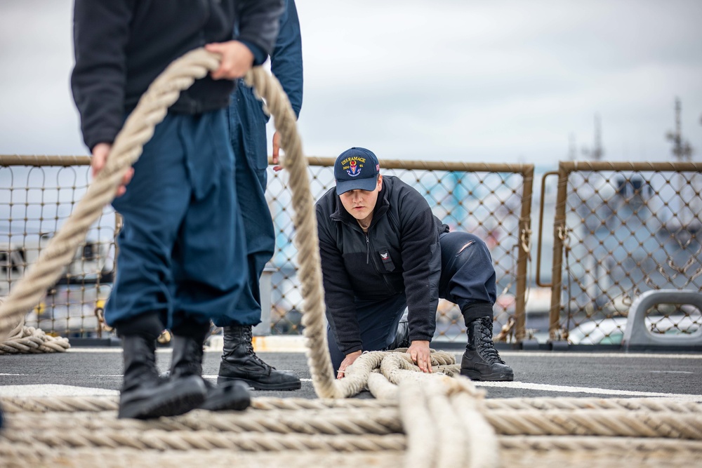 Ramage Conducts Sea and Anchor