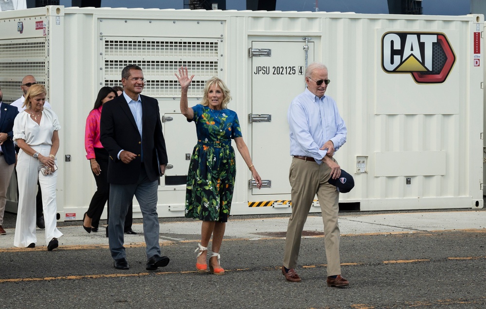 President Biden and First Lady Jill Biden Arrive in Puerto Rico