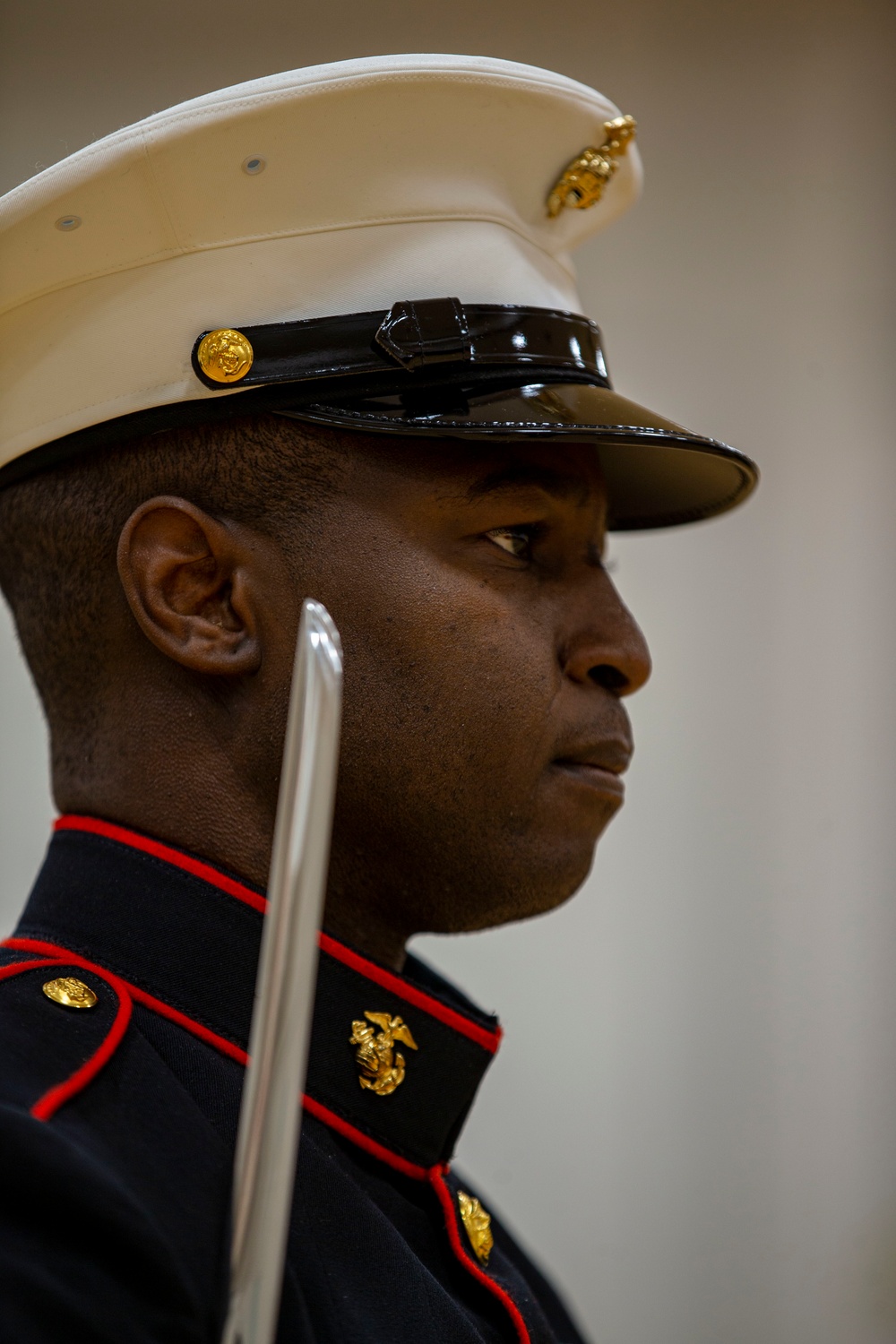 Barracks Marines completed the final evaluation of Ceremonial Drill School