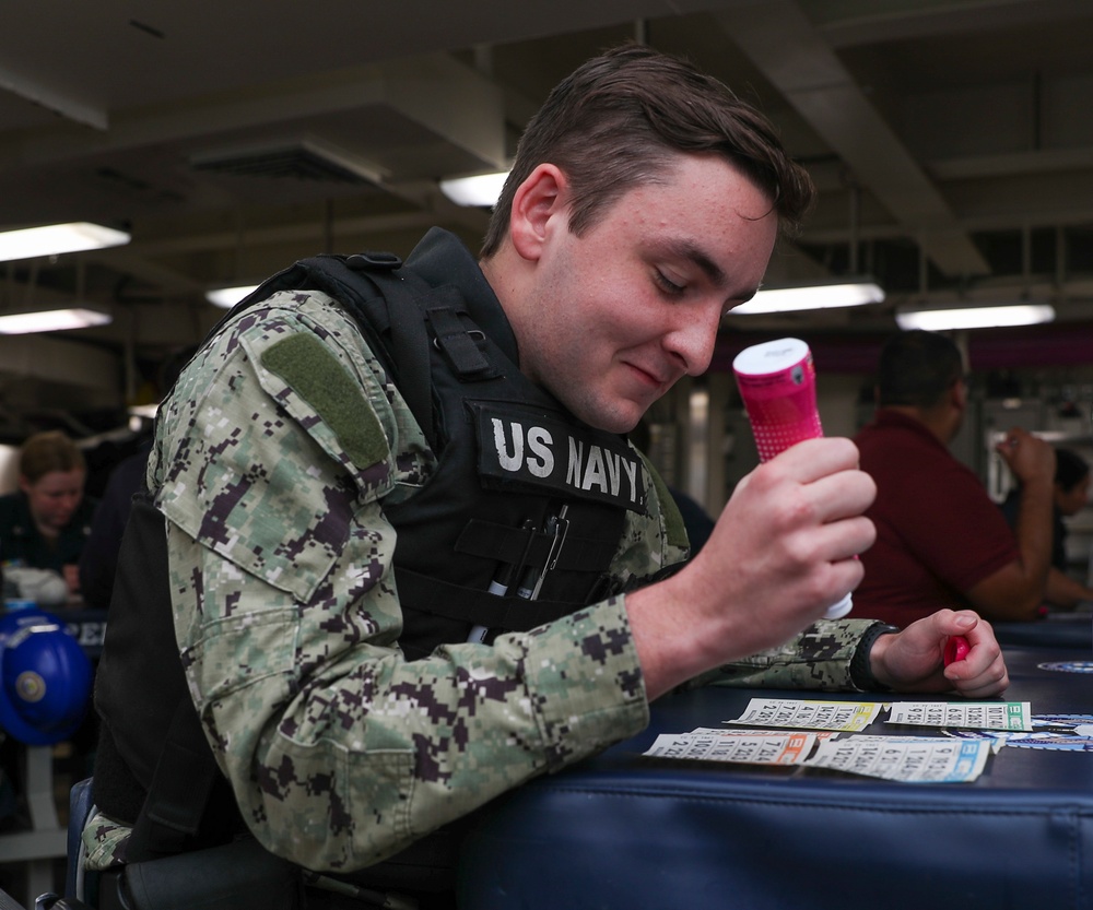 George Washington Simulates Underway: Bingo Night