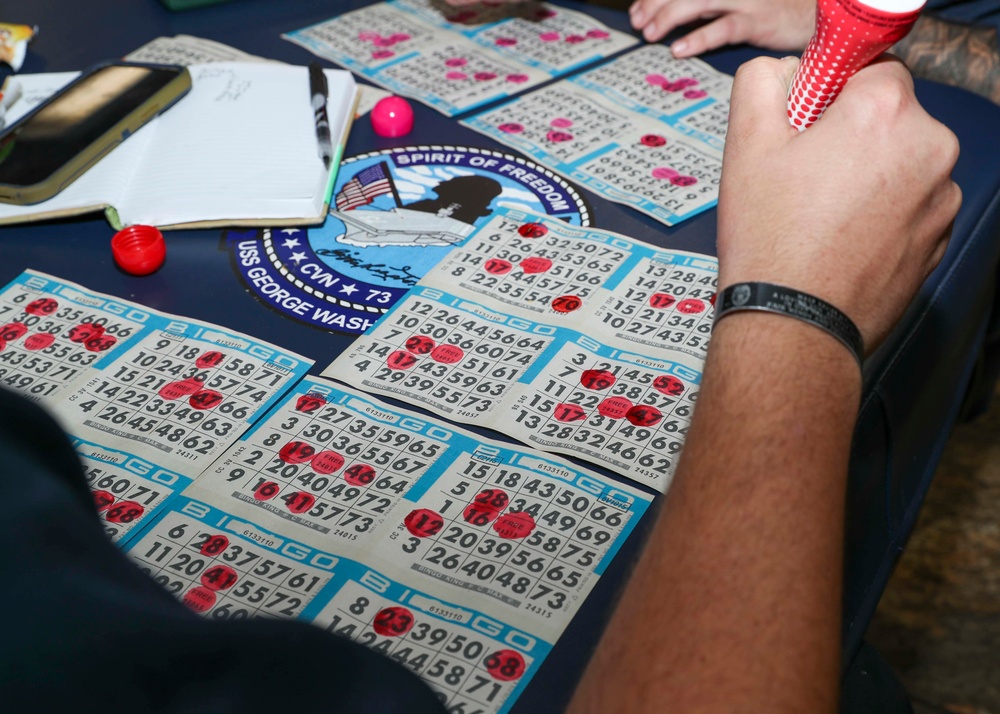 George Washington Simulates Underway: Bingo Night