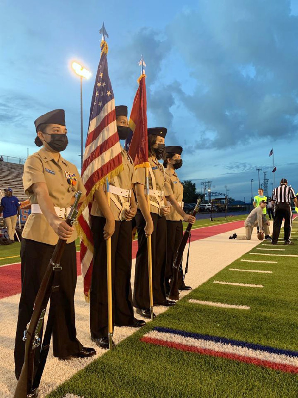 Pascagoula High School NJROTC All-Female NHS Color Guard