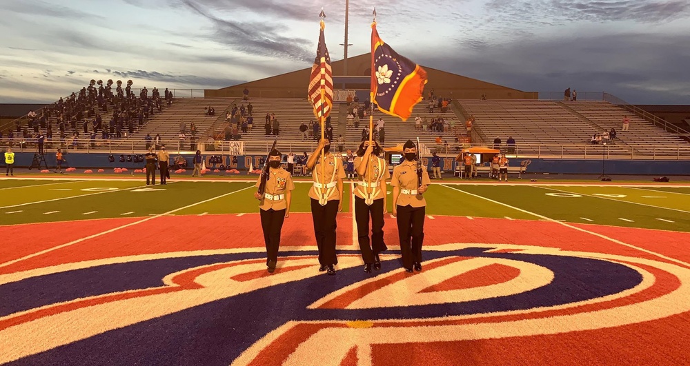 Pascagoula High School NJROTC All-Female NHS Color Guard