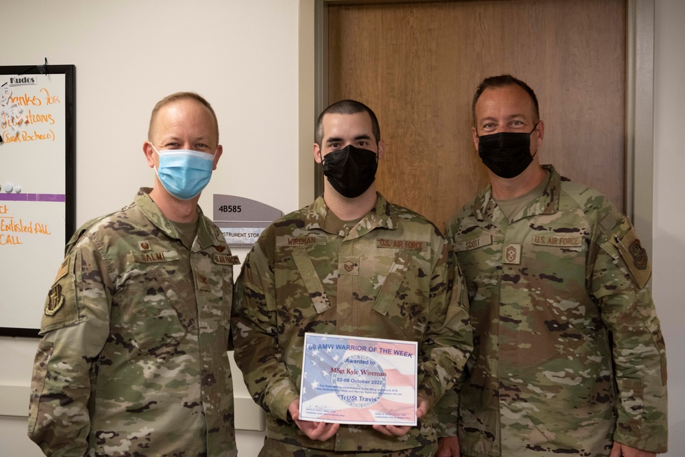 60th Dental Squadron Airman recognized as Warrior of the Week