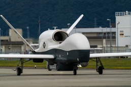U.S. Navy MQ-4C Triton departs MCAS Iwakuni