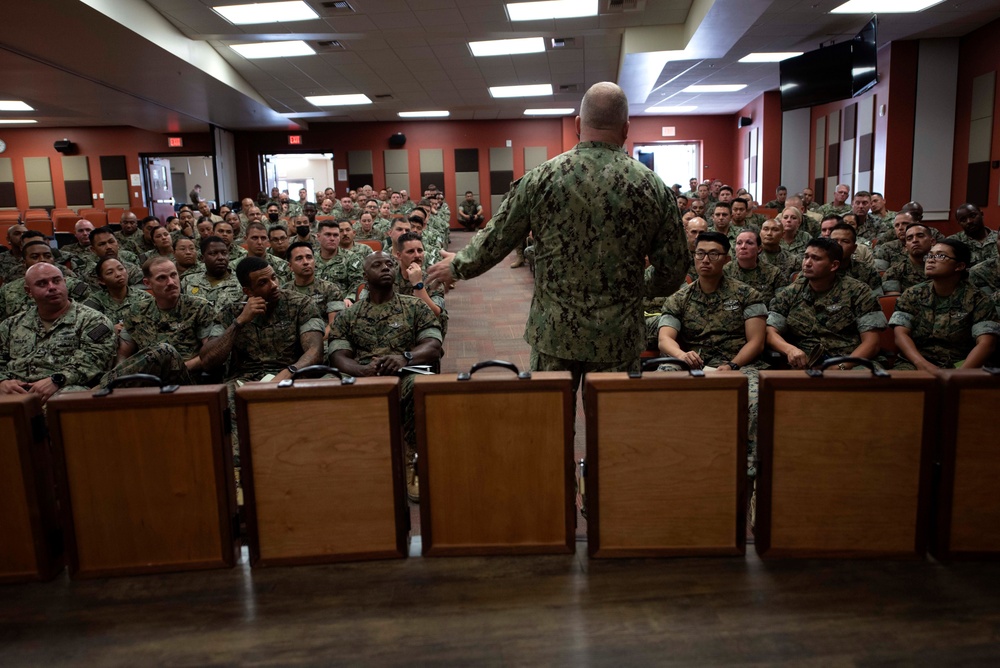 Master Chief Petty Officer of the Navy James Honea Visits San Diego