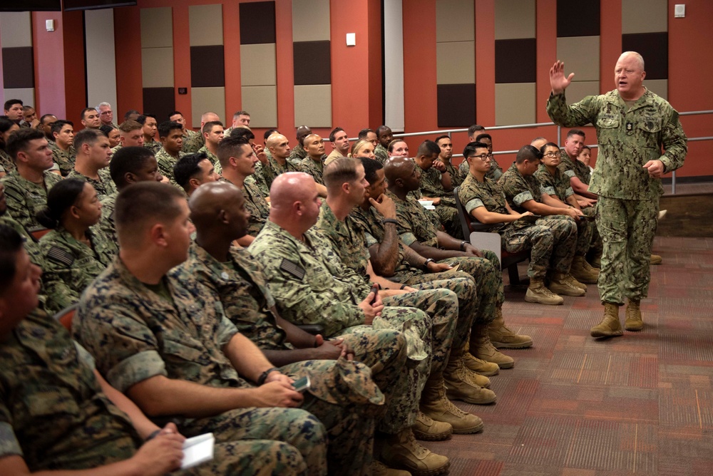 Master Chief Petty Officer of the Navy James Honea Visits San Diego