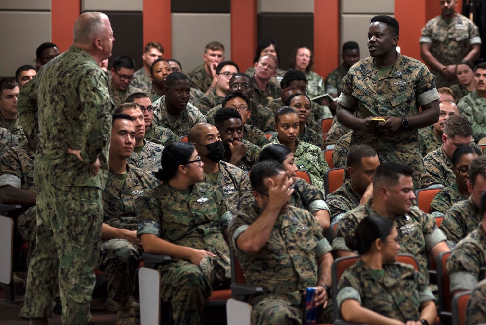 Master Chief Petty Officer of the Navy James Honea Visits San Diego