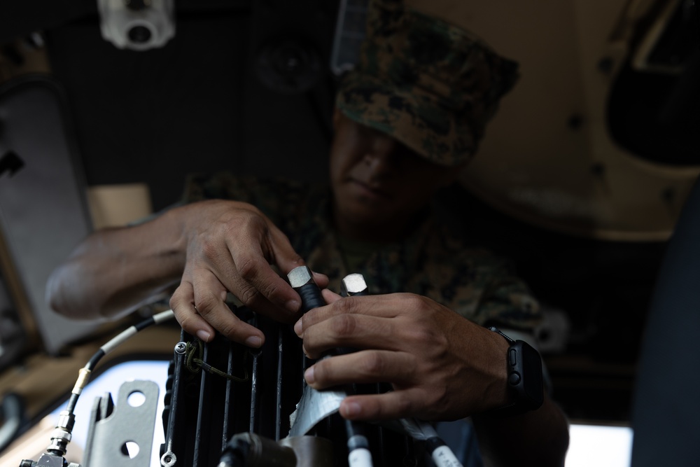 7th Communication Battalion Train In Preparation For The MEU