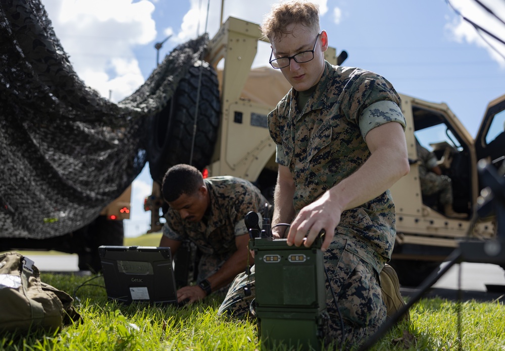 7th Communication Battalion Train In Preparation For The MEU